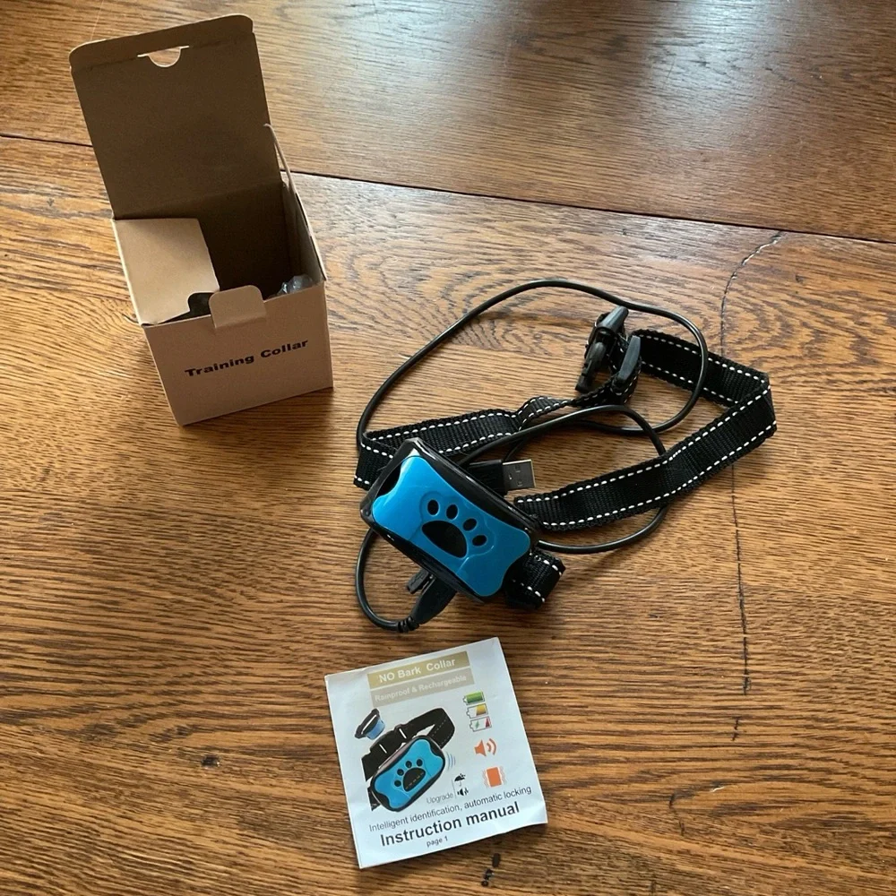 Dog Rechargeable Anti Bark Training Collar New